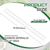 Yaocom 24 Pcs 39.4" x 2" Gabion Cages Spirals 9ga