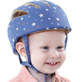 Huifen Baby Children Infant Toddler Adjustable Safety Helmet Headguard Protective Harnesses Cap Blue, Providing Safer Environment Learning to Crawl Walk Playing Baby Infant Blue Hat (Starry Blue)