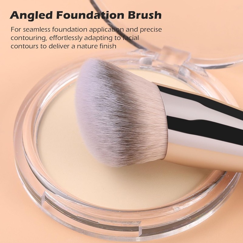 TEOYALL Tioyal Dual End Foundation Under Concealer Brush Curved Angle