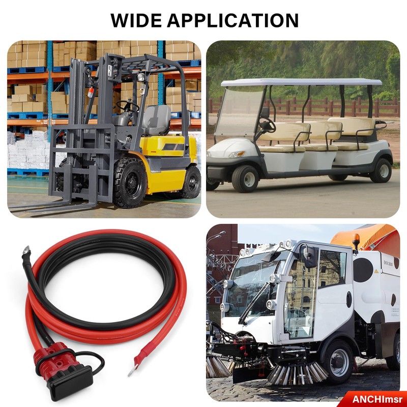ANCHImsr 7 FT Quick Disconnect Winch Power Cable, 175A Connector