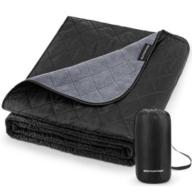 BESTHUNTINER Warm Blanket with Fleece Lining,Large Stadium Blanket,Waterproof,Thermal,Sleeping Gear for Camping,Emergency,Space,Car Blanket,Airplane,Hiking,Picnic.