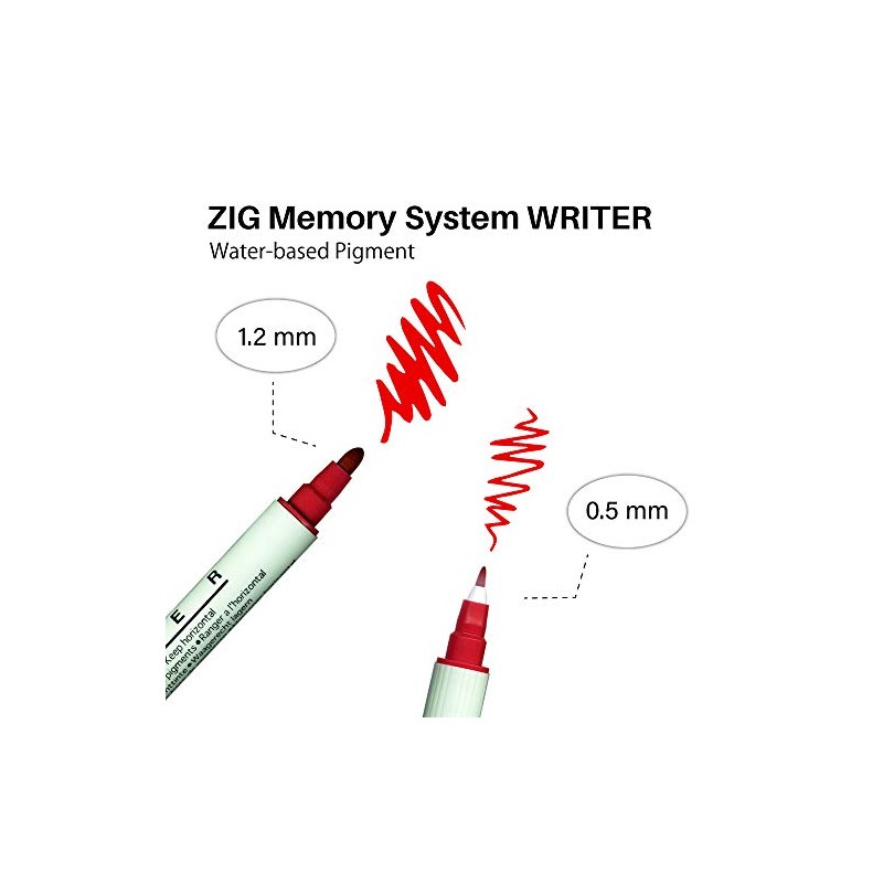 Zig Memory System Marcadores de Doble Punta, Paquete de 8