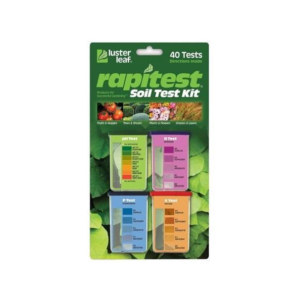 Luster Leaf 1601 Rapitest Test Kit for Soil pH, Nitrogen, Phosphorous and Potash (2 Pack (1 Unit))