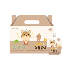 Cheonho & Care Strong Antler Red Ginseng (40ml x 30 packs) x 1 Box / 천호앤케어튼튼쑥쑥 녹용홍삼(40ml x 30팩) x 1Box