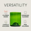 IWAS Upcycled Green Drinking Glasses | 250 ML | 8.45