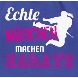 Shirtracer - Gym Bag Backpack - Martial Arts - Real Girls Make Karate, 7 Royal Blue, Unit size