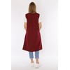 Women's Sleeveless Cooking Apron Apron Button Gown Plain House Dress,