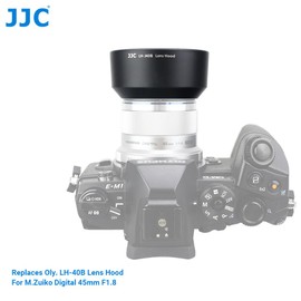 JJC Lens Hood for Olympus M.Zuiko Digital 45 mm F1.8 Replacement for Original Olympus LH-40B
