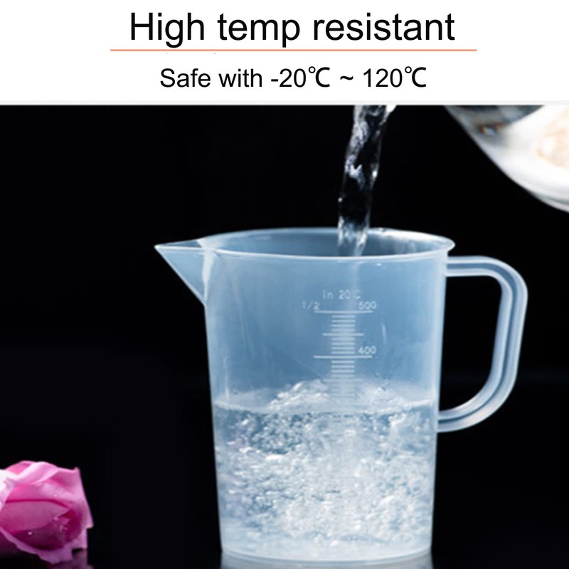 DARENYI 2 Pcs Plastic Measuring Jugs 1L, Large Plastic Measuring