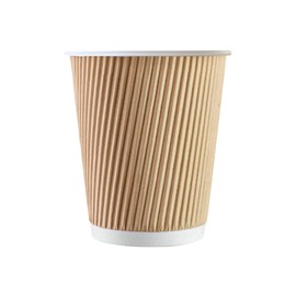 We Can Source It Ltd - 12oz Disposable Kraft Triple Wall Paper Cups without Lids - For Tea Coffee Cappuccino Hot Drinks - Eco-Friendly Drinkware 100% Recyclable - 50 Pack