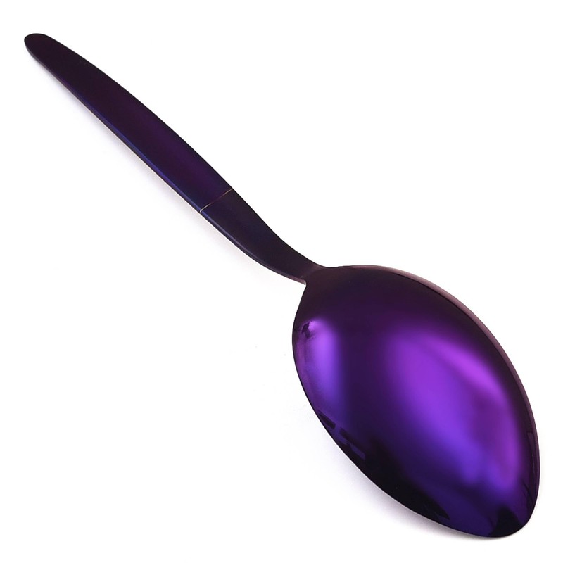 BNAZIND Kunz Purple Spoon | 18/10 Stainless Steel Titanium Shiny