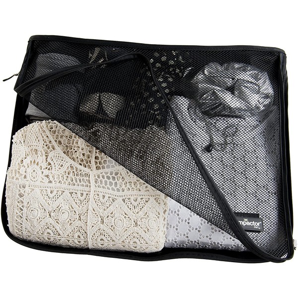 Compactor Travel Bag with Zip, Polyester with Mesh Cover, 45