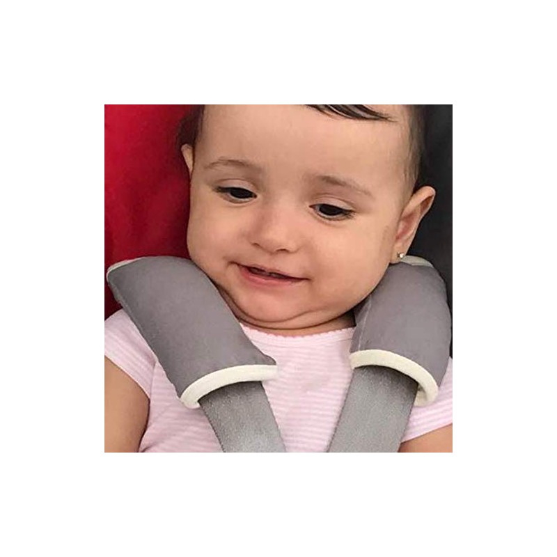 DorDor & GorGor Organic Baby Seat Belt Cushion, Extra Plush,