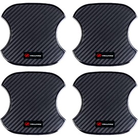 Door Handle Protector, For Toyota VELLFIRE 20 Series 30 Series 40 Series Car Carbon Door Knob Guard Scratch Prevention 4 Piece Set (M, Vellfire)
