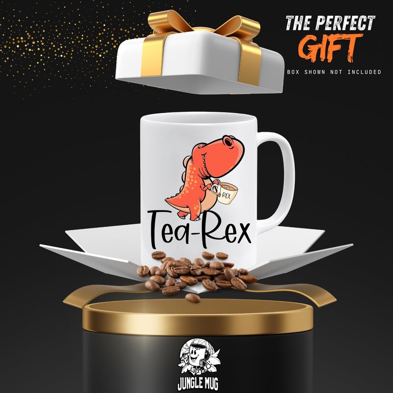 Dinosaur Humour Inspired 'Tea Rex' Funny Mug by Shaw Tshirts