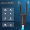 Lostrain Adaptador Antena Wifi Inalámbric Usb3.0 1300mbps Doble Banda