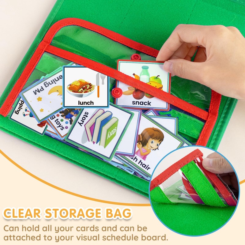 ALSLEA Visual Schedule for Kids with Autism Chore Chart for