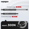 Vepagoo Gas Springs 600 mm 300 N/30 kg for Bed
