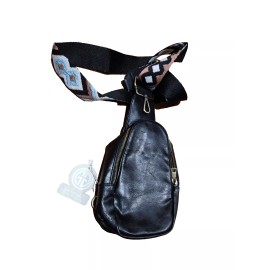 GIRLIE GIRL ORIGINAL - LILLY CROSSBODY - VEGAN LEATHER BLACK ( CB - 6680 )