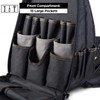STEELHEAD 48-Pocket Heavy-Duty Tool Backpack, Padded Back Support, Reinforced Bottom,
