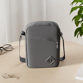 Uirheurd Men's Small Shoulder Bag, Black (black-1)