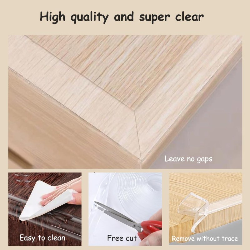 Transparent Edge Protector Strip,Clear Soft Corner Protectors, Safety Corner Guards