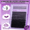 Yawamica Cluster Eyelash Extensions Fluffier Lash Clusters with Bottom Lashes