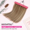 REECHO 12" Invisible Wire Hair Extensions with Thinner Softer Lace