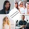 PATIKIL 4 Pairs Eye Glass Replacement Temples, Silicone Anti-Slip Eyeglass