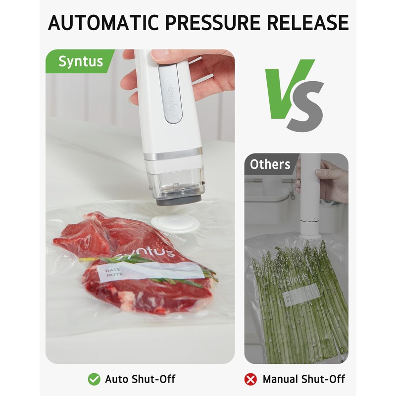 Syntus Vacuum Sealer Bags for Food, Food Storage Bags for