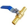 Joywayus 1/2 Inch PEX Brass Ball Valve Blue Handle for