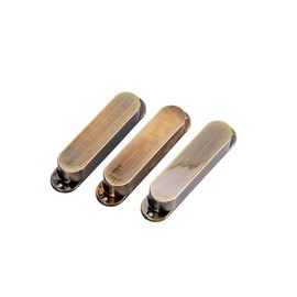 Alnicov Pickup Covers 82mm Plastic Closed Shell Electric Guitar Single Coil 3pcs (Bronze)