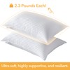 Oubonun Premium Striped Bed Pillows Standard Size Set of 2,