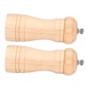 2pcs Wood Salt and Pepper Grinder Adjustable Coarseness Wooden Pepper