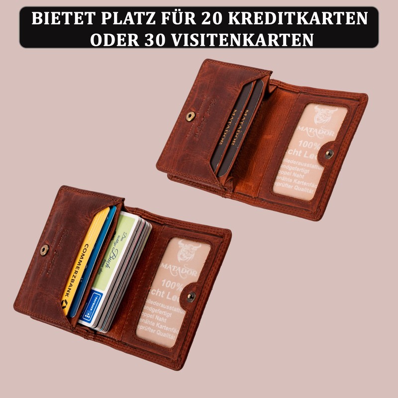 MATADOR V-C-01 DTAN Business Card Case, Konjac Brown, Elegant