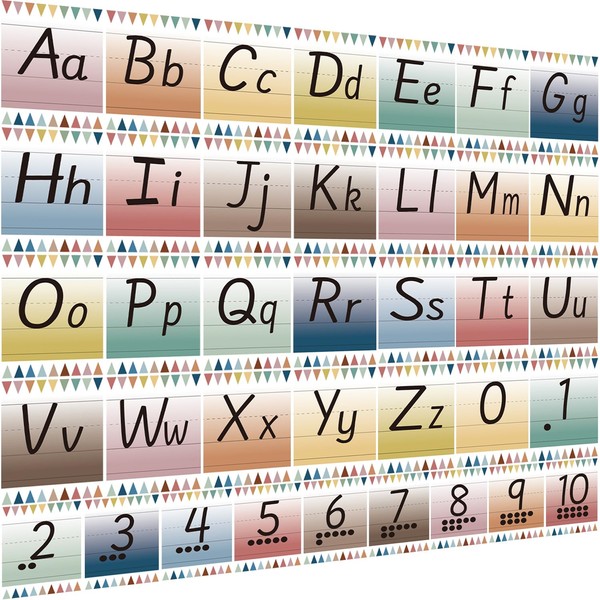 WANGHENG 37Pcs Alphabet for Classroom Wall,Bulletin Board Letters,ABC Alphabet and