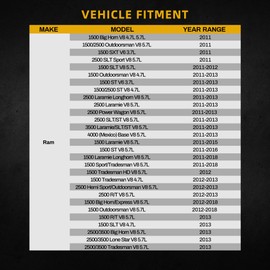 DWVO Radiator Compatible with 2009 2010 2011 2012 2013 2014 2015 2016 2017 2018 Ram 1500 2011 2012 2013 Ram 2500 3500 3.6L 3.7L 4.7L 5.7L V6 V8