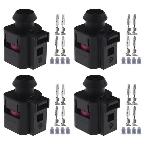 EMSea 4 Sets 4-Pin Car Water Temperature Sensor Wiring Harness