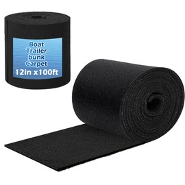 Prolee Boat Trailer Bunk Carpet,100ft x 12in Marine Trailer Bunk Carpet 25oz, Marine Carpet, Boat Carpet Waterproof, Trailer Bunk Padding for Boats, Jet Ski, 5/16 Inch Extra Thick