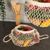 com-four® Reusable Backpack - Shopping Bag - Mesh Bag for