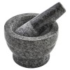 IMUSA Polished Granite Mortar and Pestle Set 375 Inch Compact
