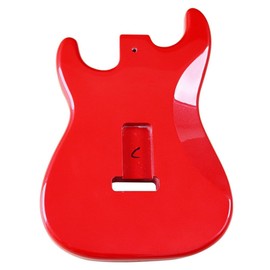 Electric Guitar Body for Fender Strat Stratocaster Guitar Accessory DIY Guitar Body Poplar SSS (Red)