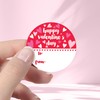 Valentine's Day Stickers for Kids, Red Heart Valentine Label Stickers,