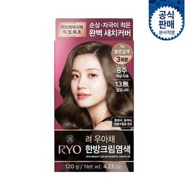 Ryo Uachae antelope gray hair dye light brown 7N(120G(23(AD) / 려 우아채 영양새치염색 밝은갈색 7N(120G(23(AD