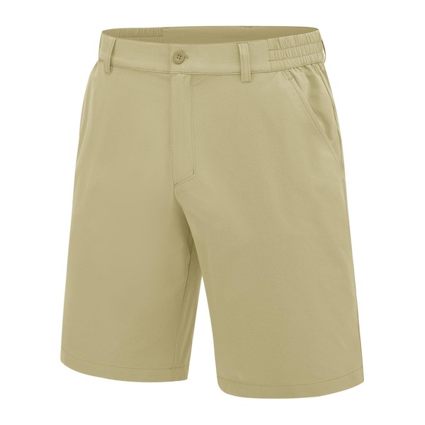 Rdruko Men's Golf Shorts 10" Stretch Quick Dry Lightweight Casual