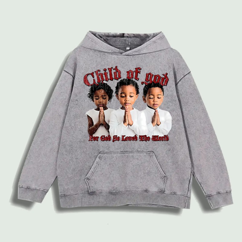 Child of God Graphic Hoodie 100% Cotton US Warehouse 6