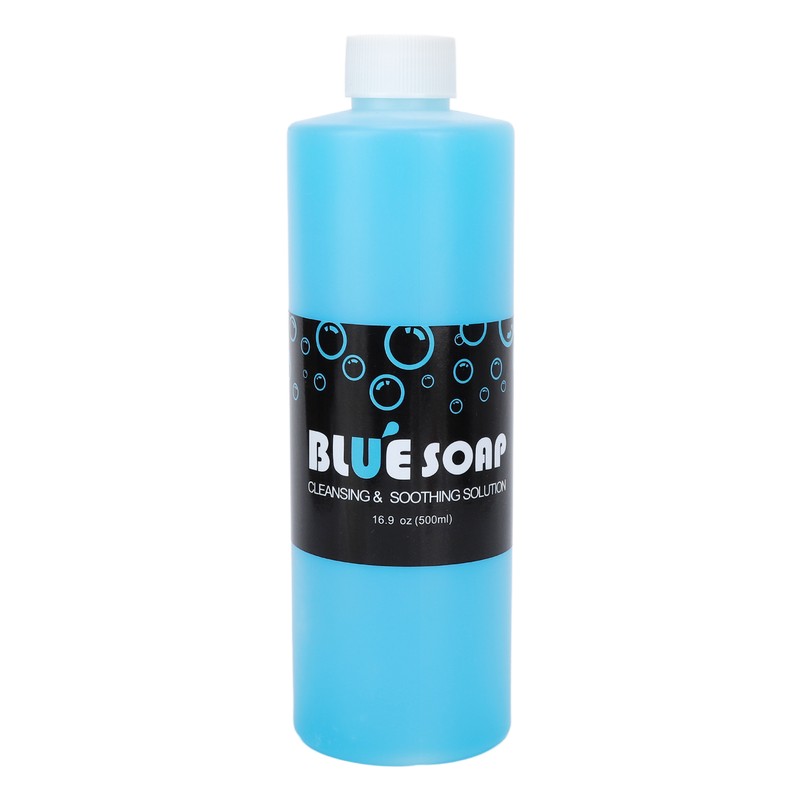 Blue Soap Tattoo Cleaning Solution 500ml Gentle Refreshing Soothing Cleansing