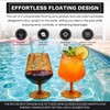 Floating Wine Glasses for Pool (18 Oz | Set of