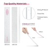 Lima de uñas, 20 unidades, profesional, reutilizable, grano 100/180, de