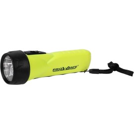 PRO-SAFE 6-1/2" Yellow Waterproof Tactical LED Flashlight: 4 AA Batteries Not Included